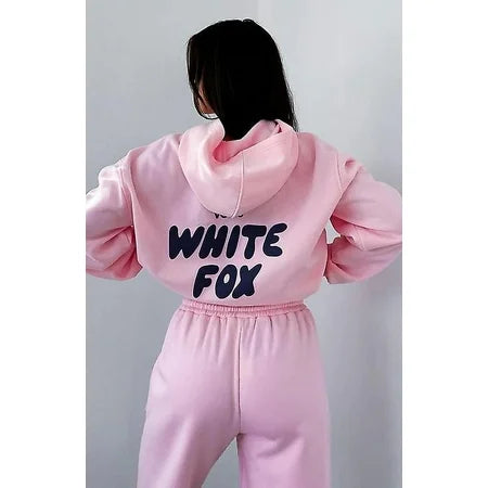 Viral White Fox Tracksuit.